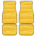 Corn Pattern Print Front and Back Car Floor Mats