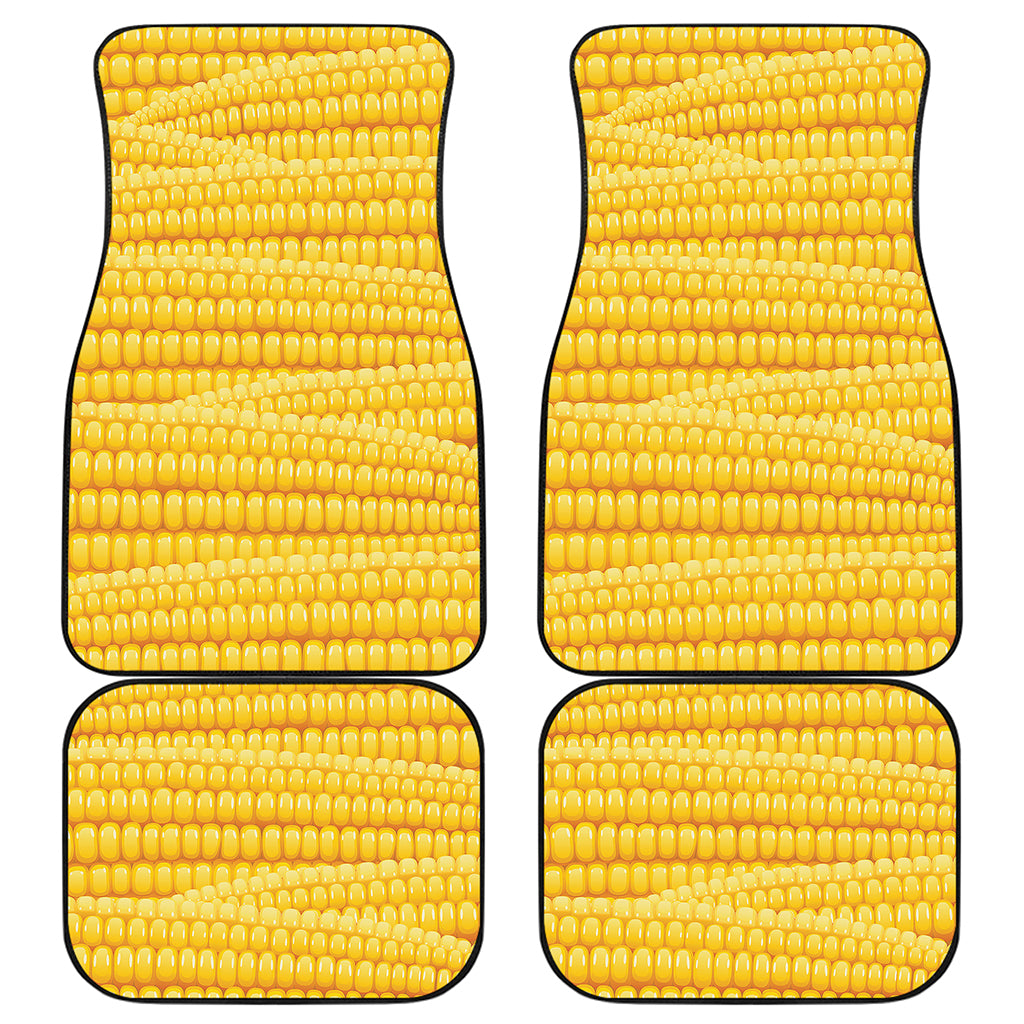 Corn Pattern Print Front and Back Car Floor Mats