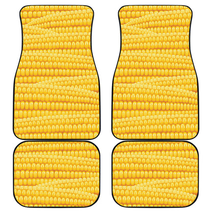Corn Pattern Print Front and Back Car Floor Mats