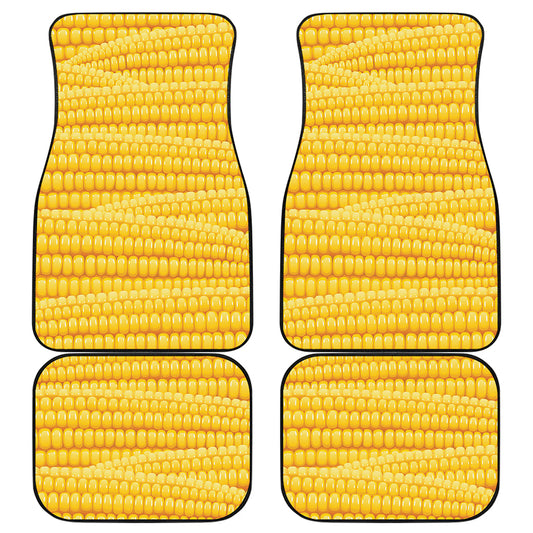 Corn Pattern Print Front and Back Car Floor Mats