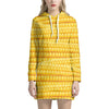Corn Pattern Print Hoodie Dress