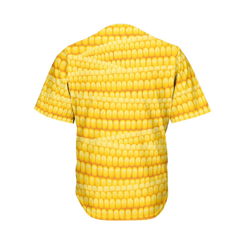 Corn Pattern Print Men's Baseball Jersey