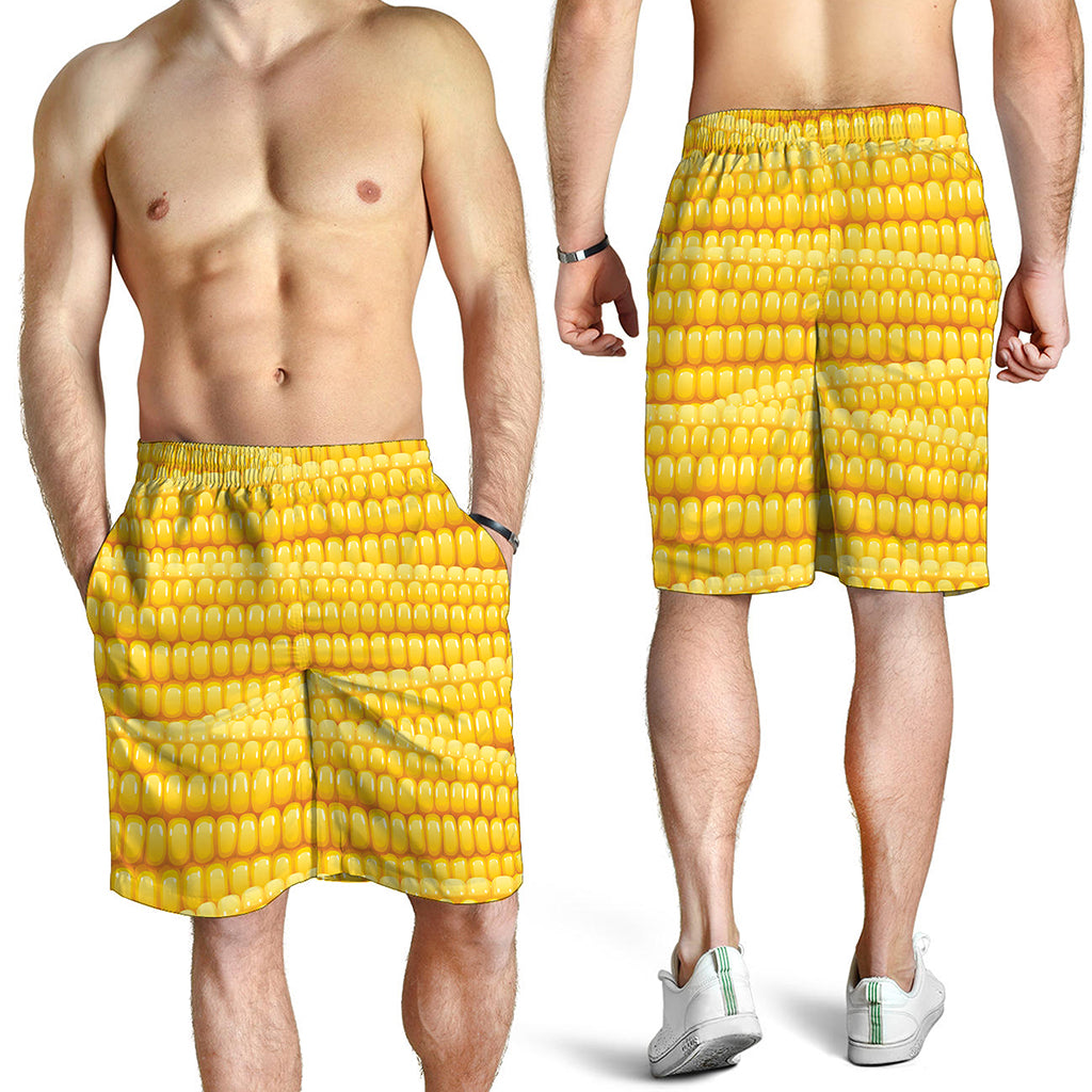 Corn Pattern Print Men's Shorts