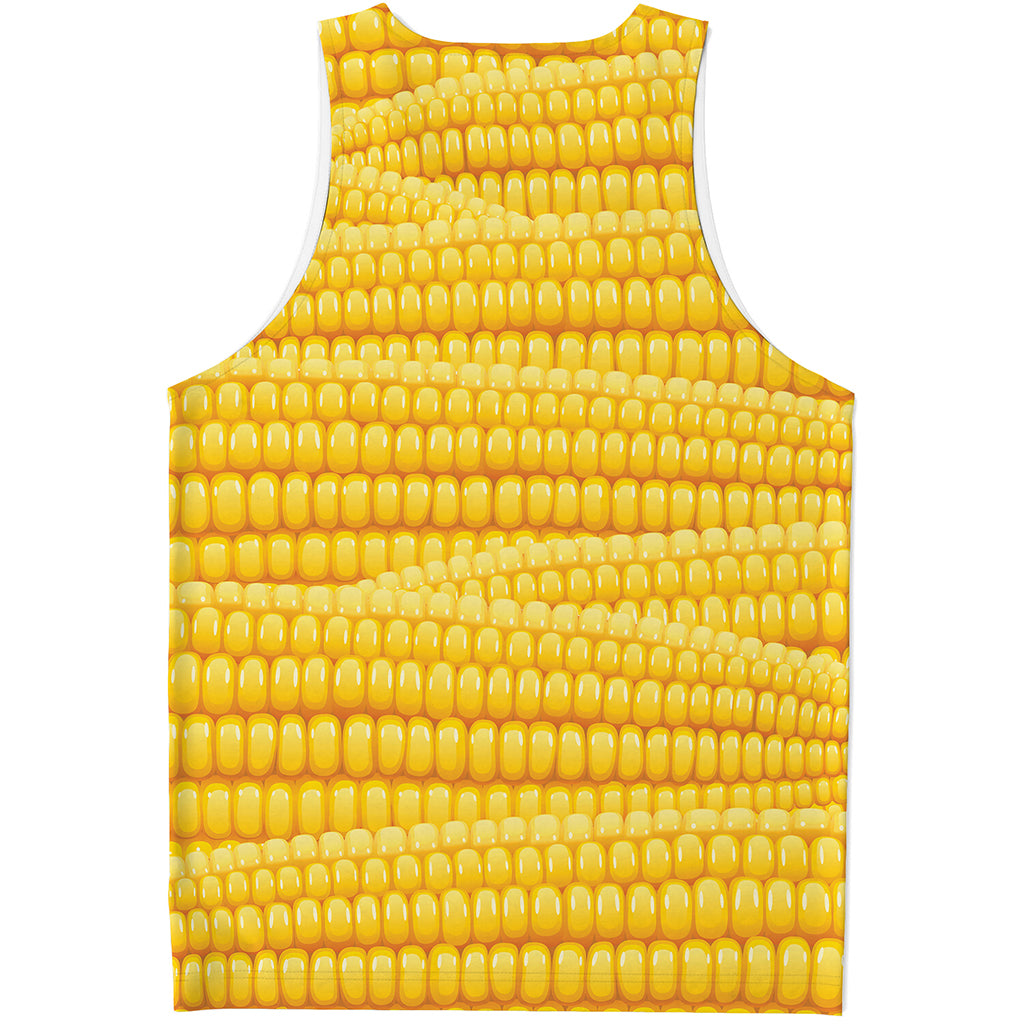 Corn Pattern Print Men's Tank Top