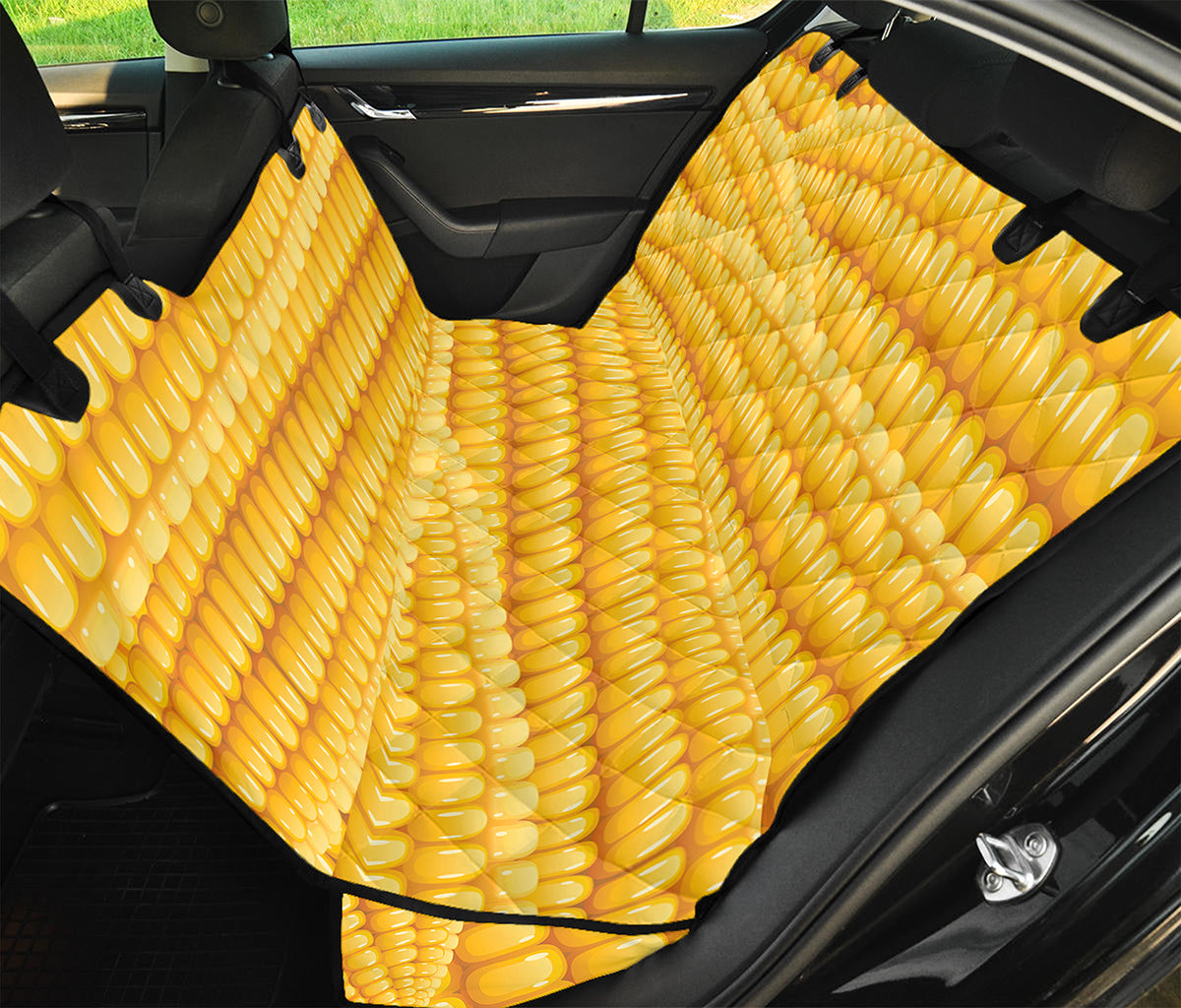 Corn Pattern Print Pet Car Back Seat Cover
