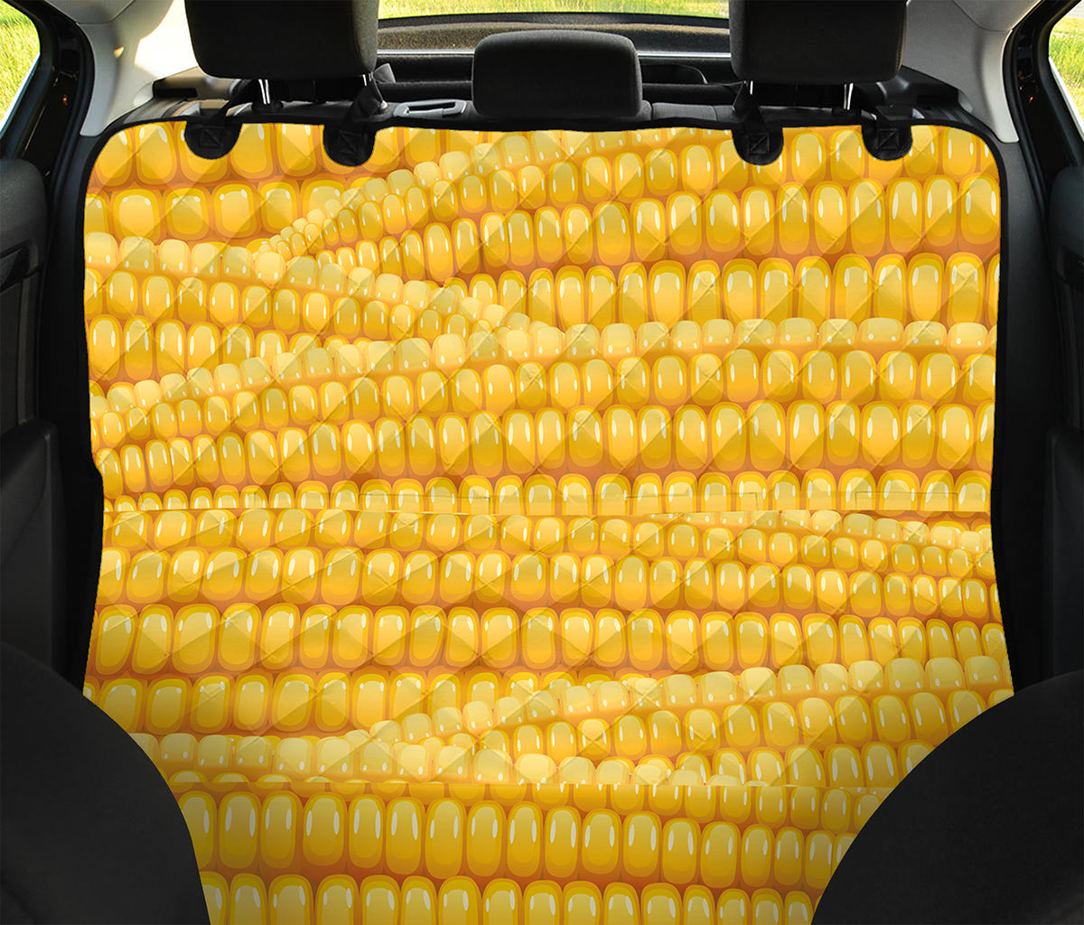 Corn Pattern Print Pet Car Back Seat Cover