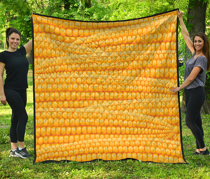 Corn Pattern Print Quilt