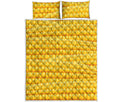Corn Pattern Print Quilt Bed Set