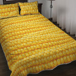Corn Pattern Print Quilt Bed Set
