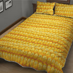 Corn Pattern Print Quilt Bed Set