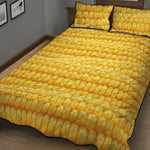 Corn Pattern Print Quilt Bed Set