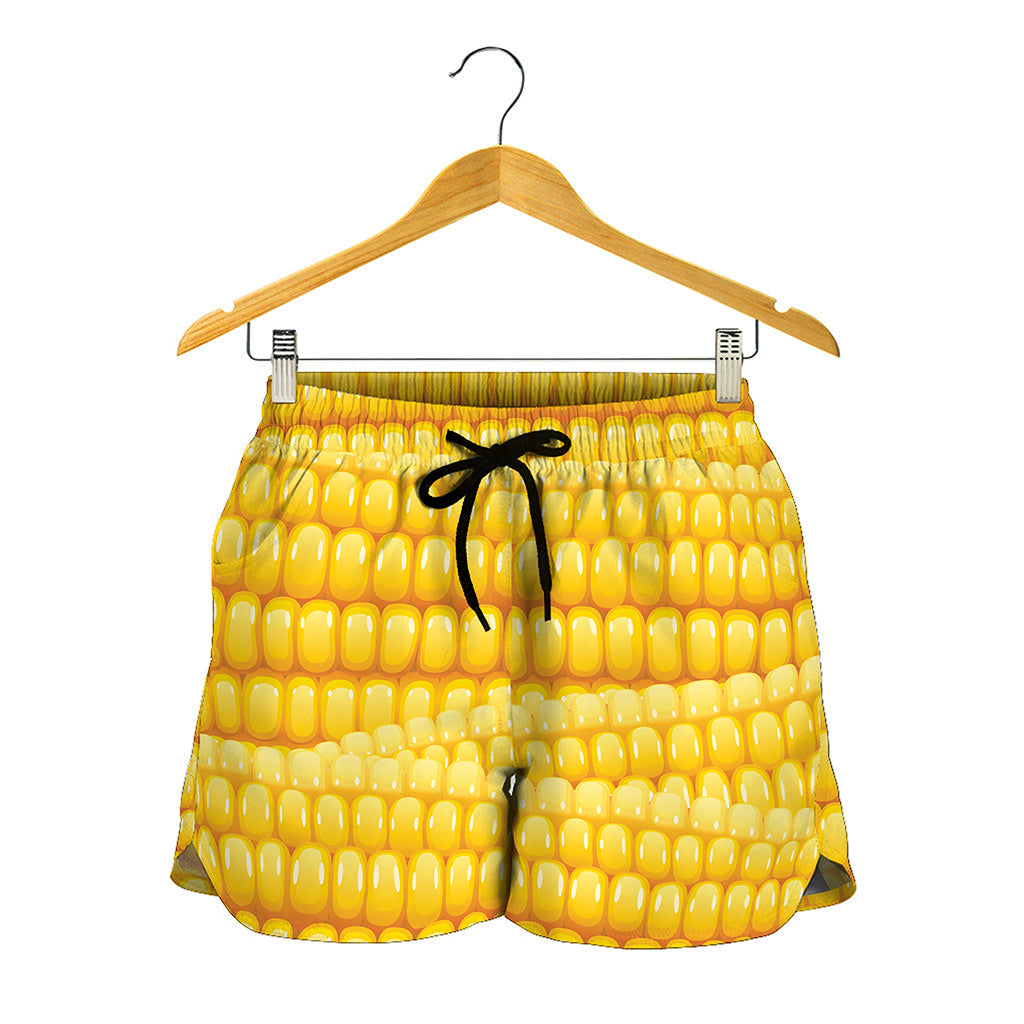 Corn Pattern Print Women's Shorts