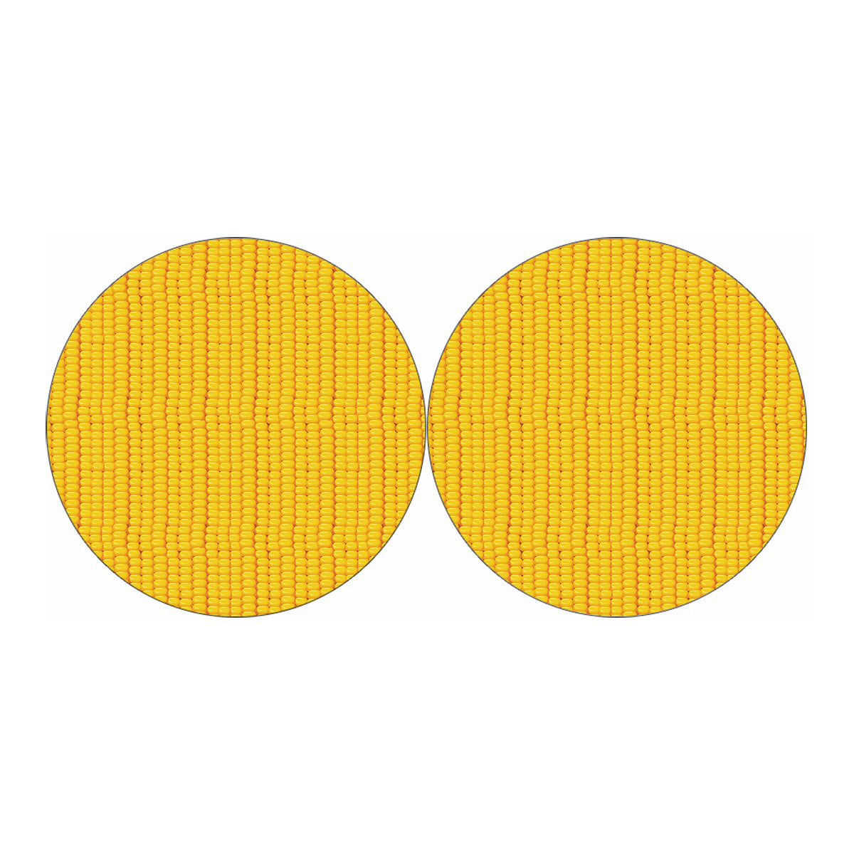 Corn Print Car Coasters