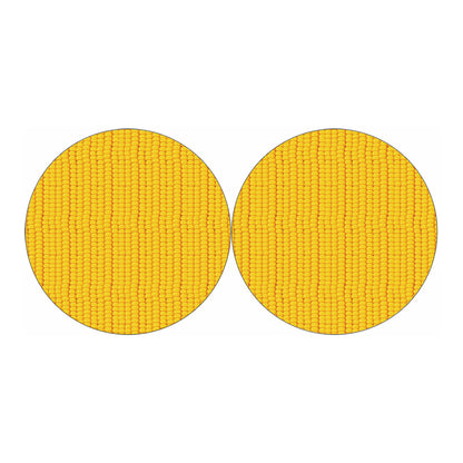 Corn Print Car Coasters