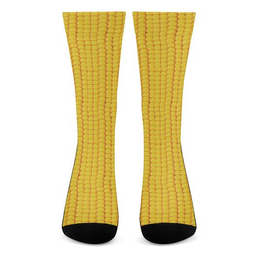 Corn Print Crew Socks
