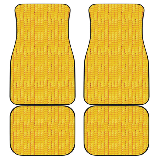 Corn Print Front and Back Car Floor Mats