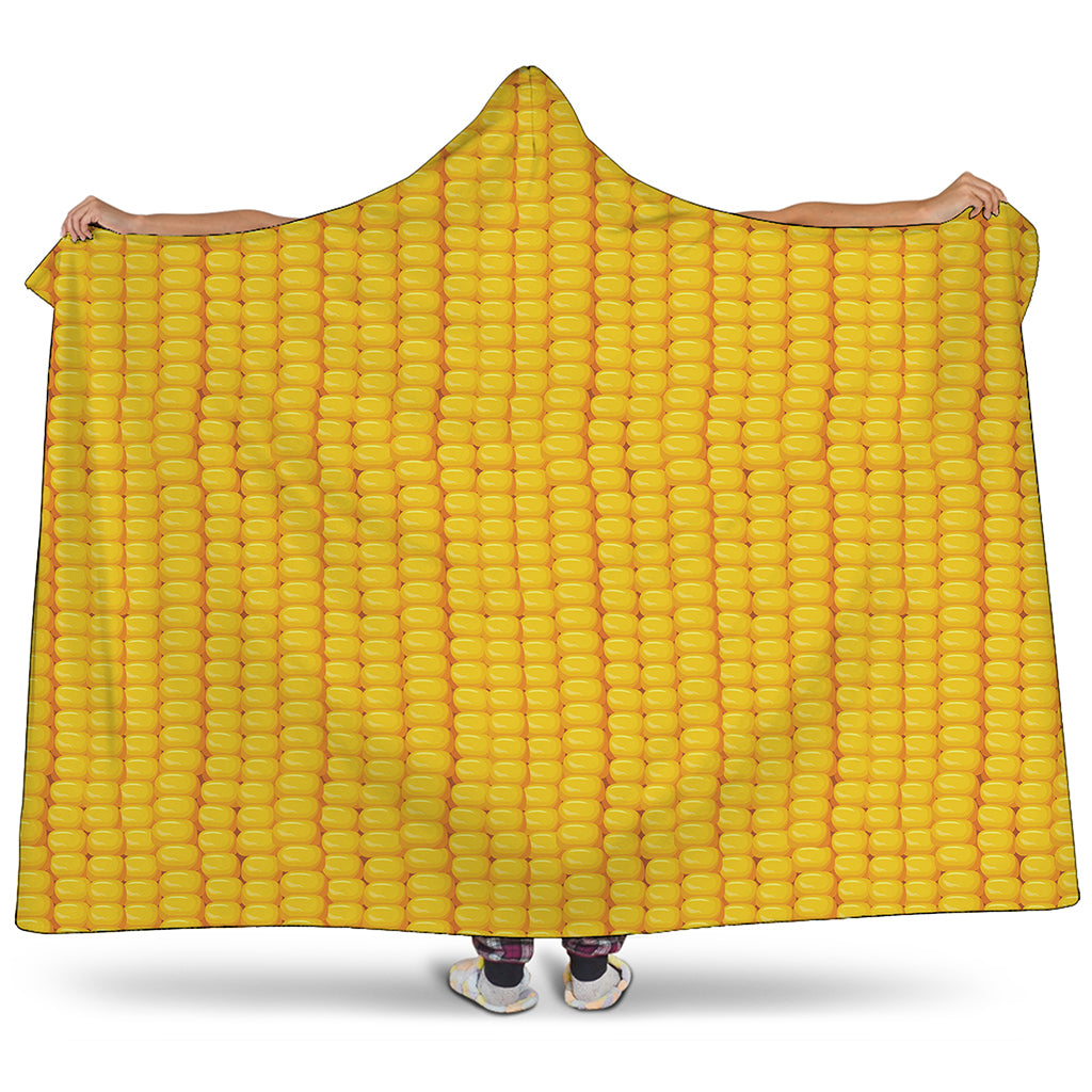 Corn Print Hooded Blanket
