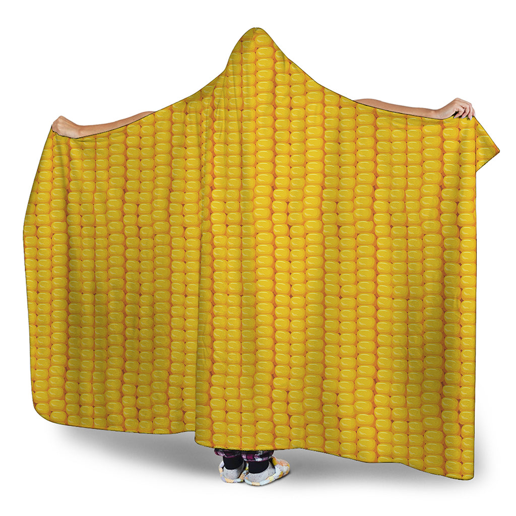 Corn Print Hooded Blanket