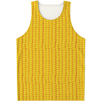 Corn Print Men's Tank Top