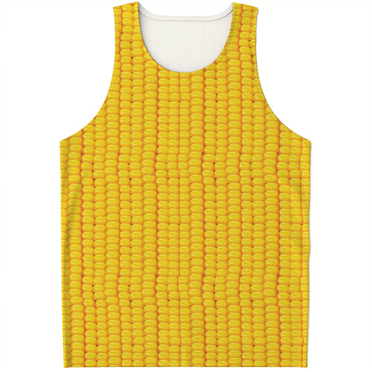 Corn Print Men's Tank Top