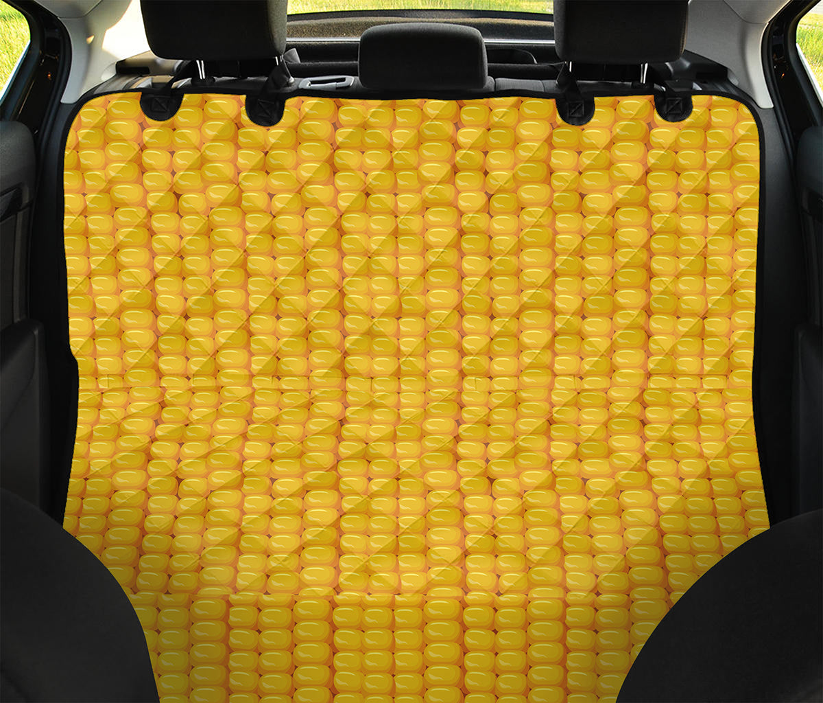 Corn Print Pet Car Back Seat Cover