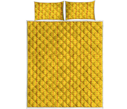 Corn Print Quilt Bed Set