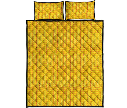 Corn Print Quilt Bed Set