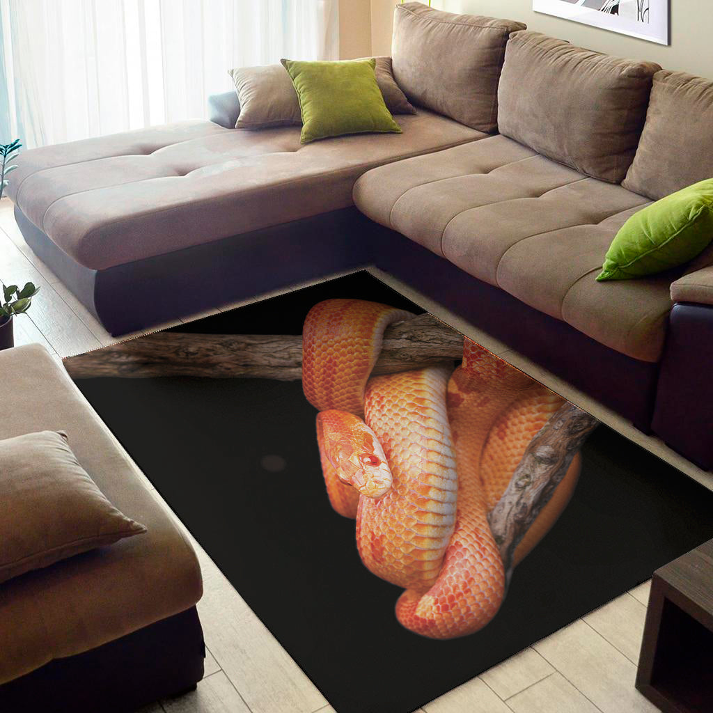 Corn Snake Print Area Rug