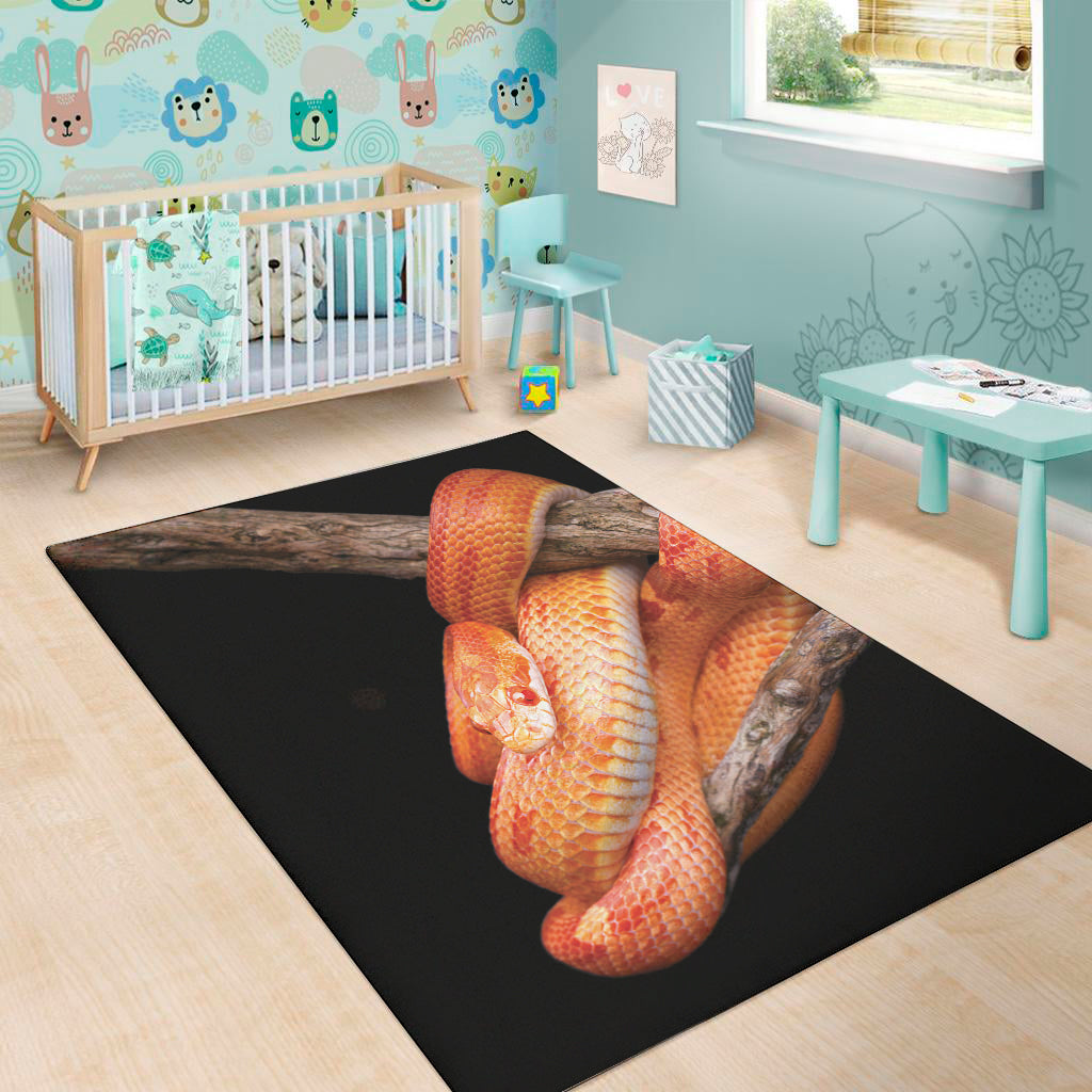 Corn Snake Print Area Rug