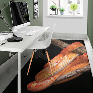 Corn Snake Print Area Rug