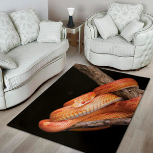 Corn Snake Print Area Rug