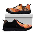 Corn Snake Print Black Running Shoes