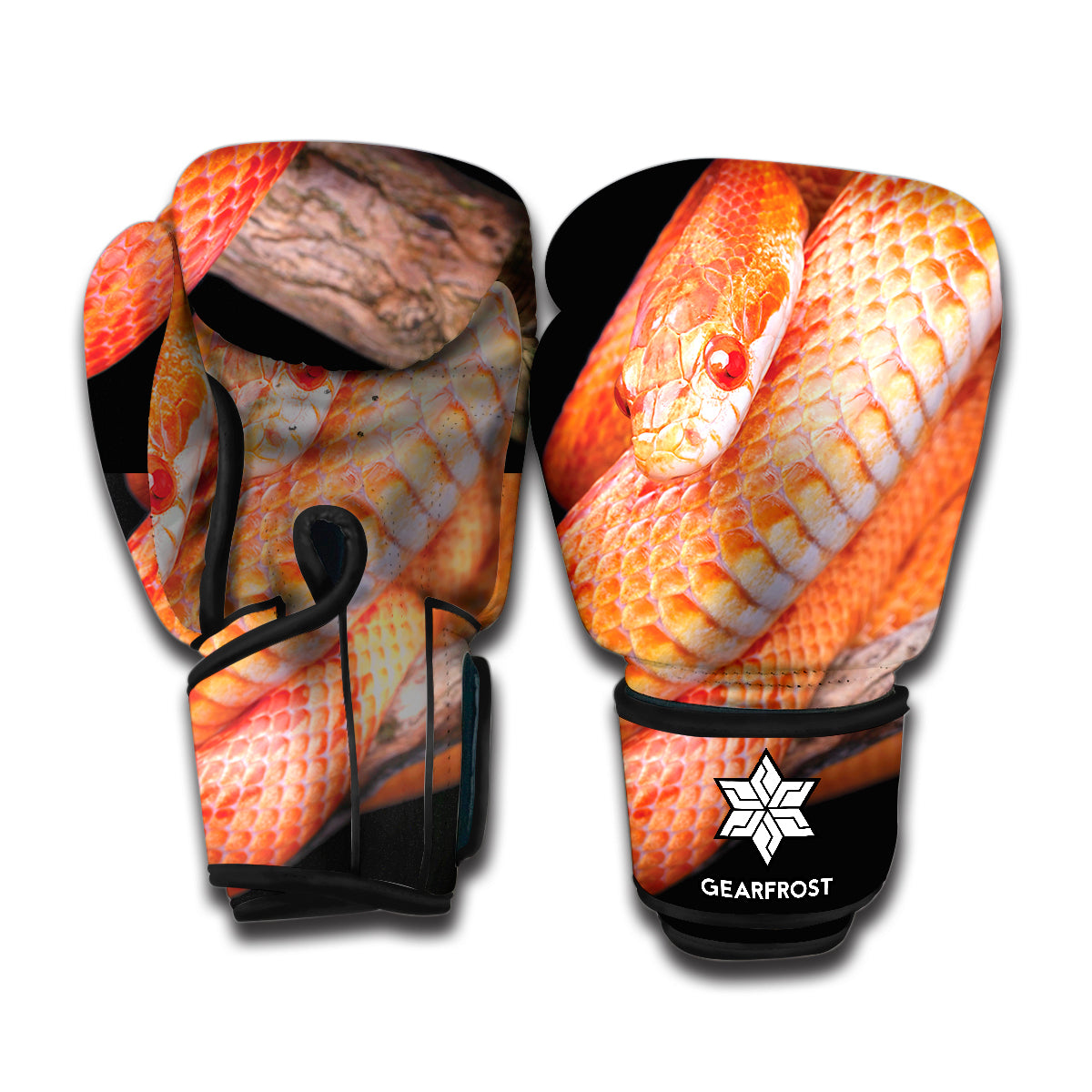 Corn Snake Print Boxing Gloves