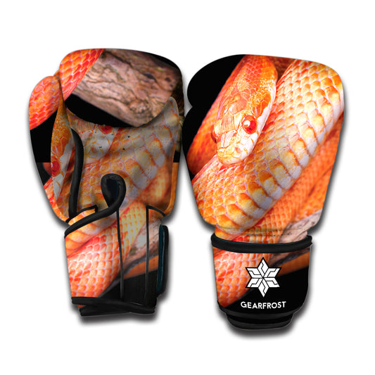 Corn Snake Print Boxing Gloves