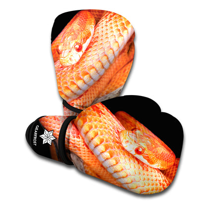 Corn Snake Print Boxing Gloves