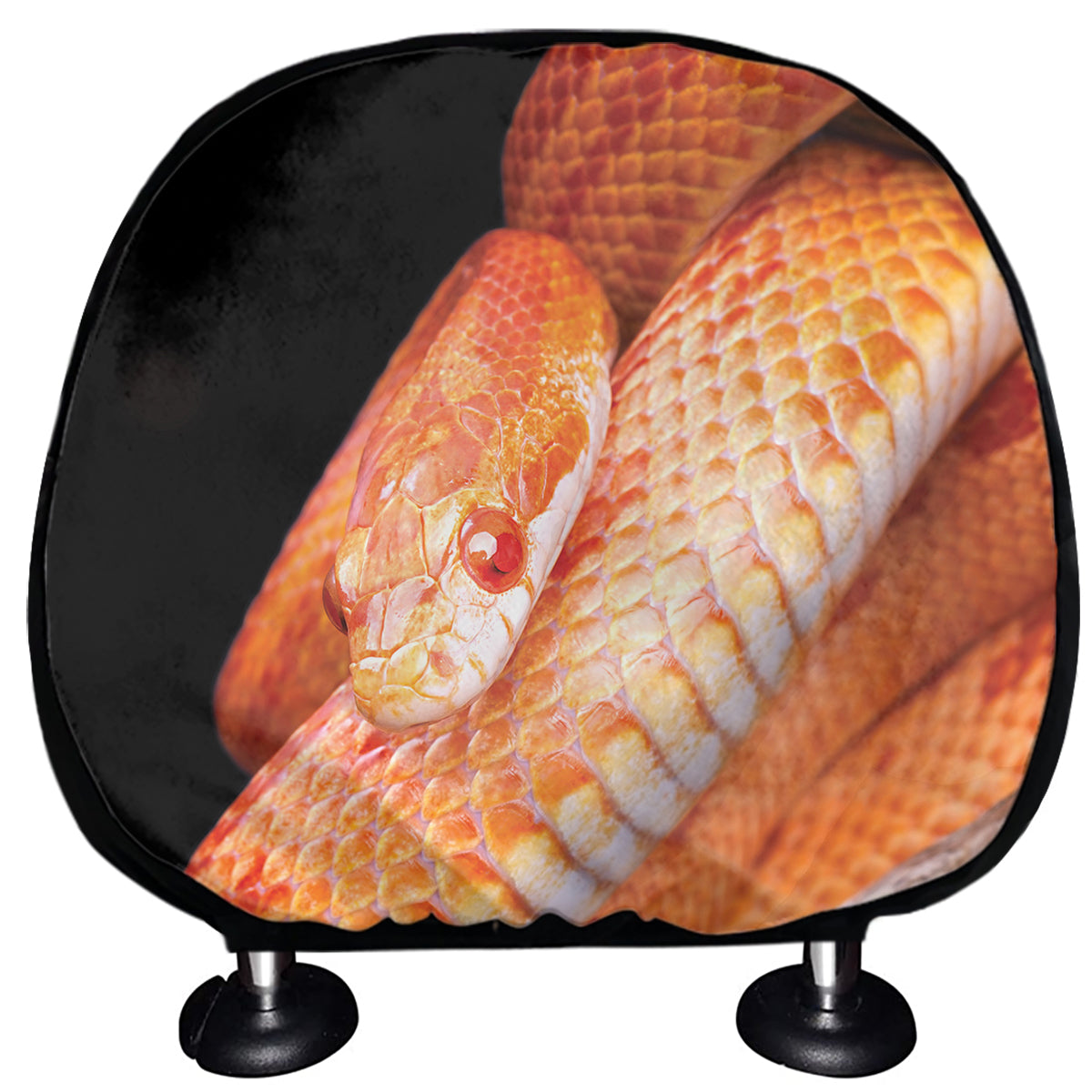 Corn Snake Print Car Headrest Covers