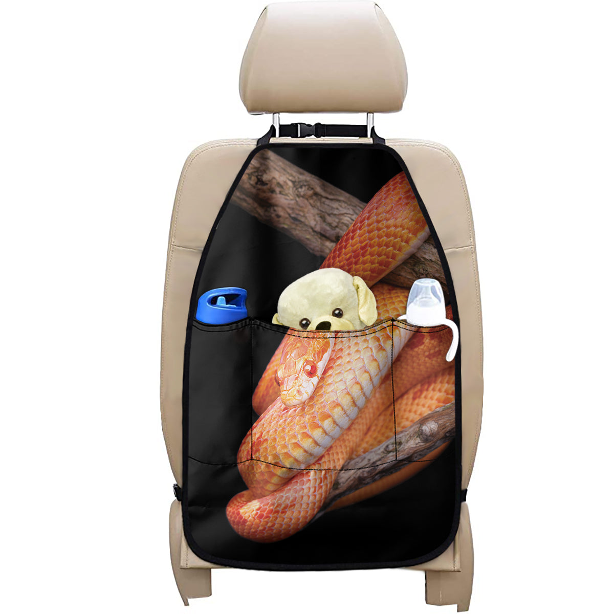 Corn Snake Print Car Seat Organizers