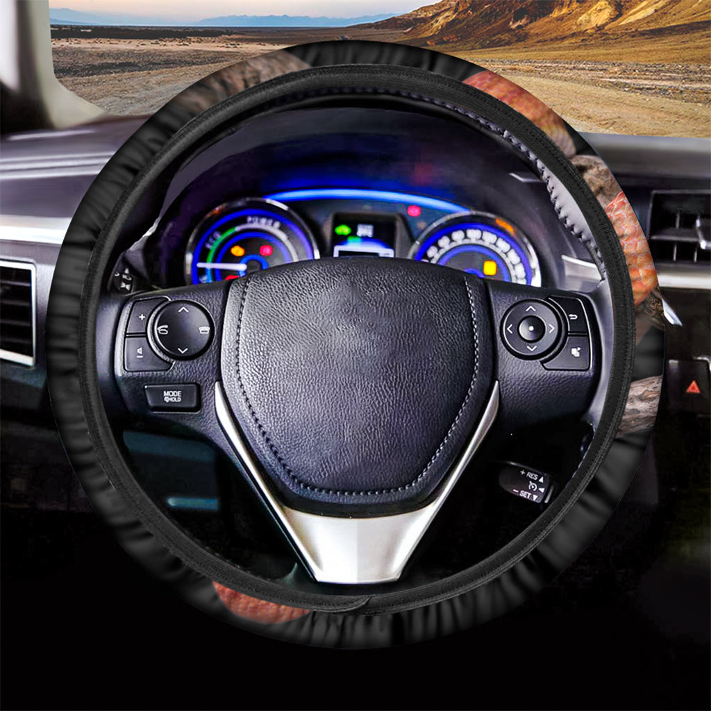 Corn Snake Print Car Steering Wheel Cover