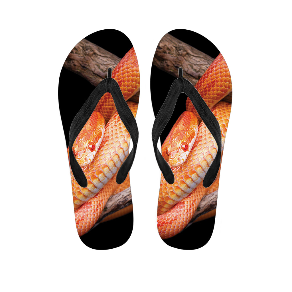 Corn Snake Print Flip Flops