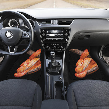 Corn Snake Print Front and Back Car Floor Mats