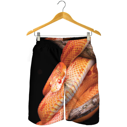 Corn Snake Print Men's Shorts