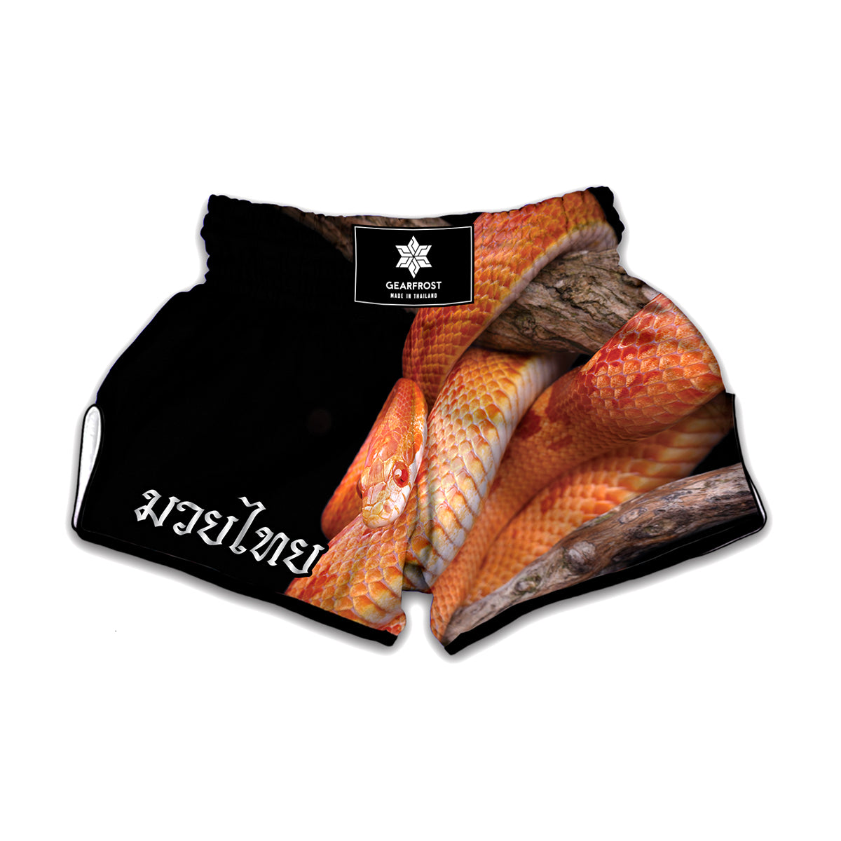 Corn Snake Print Muay Thai Boxing Shorts