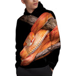 Corn Snake Print Pullover Hoodie