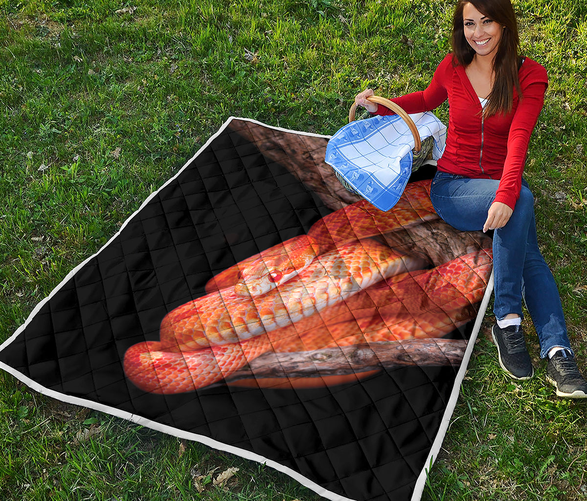 Corn Snake Print Quilt