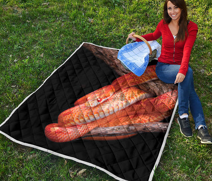 Corn Snake Print Quilt