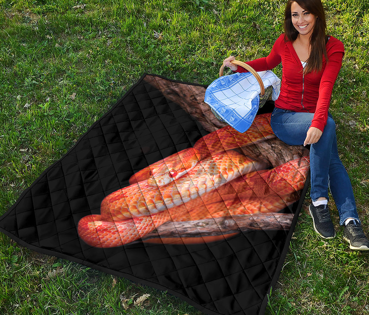 Corn Snake Print Quilt