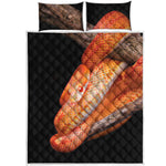 Corn Snake Print Quilt Bed Set