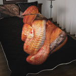 Corn Snake Print Quilt Bed Set