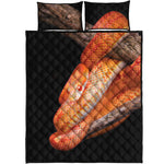 Corn Snake Print Quilt Bed Set