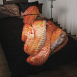 Corn Snake Print Quilt Bed Set